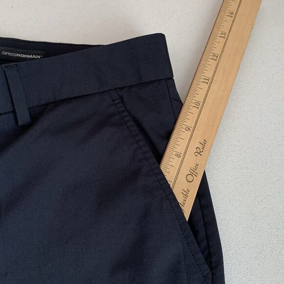 Greg Norman Shorts Mens 36 Navy Blue Zip Pockets Performance Golf Travel Preppy - Picture 5 of 8